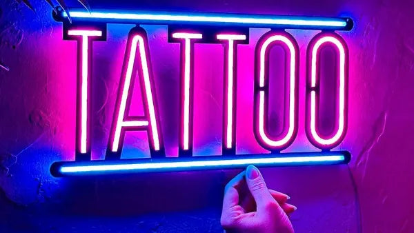 The charm of neon name signs