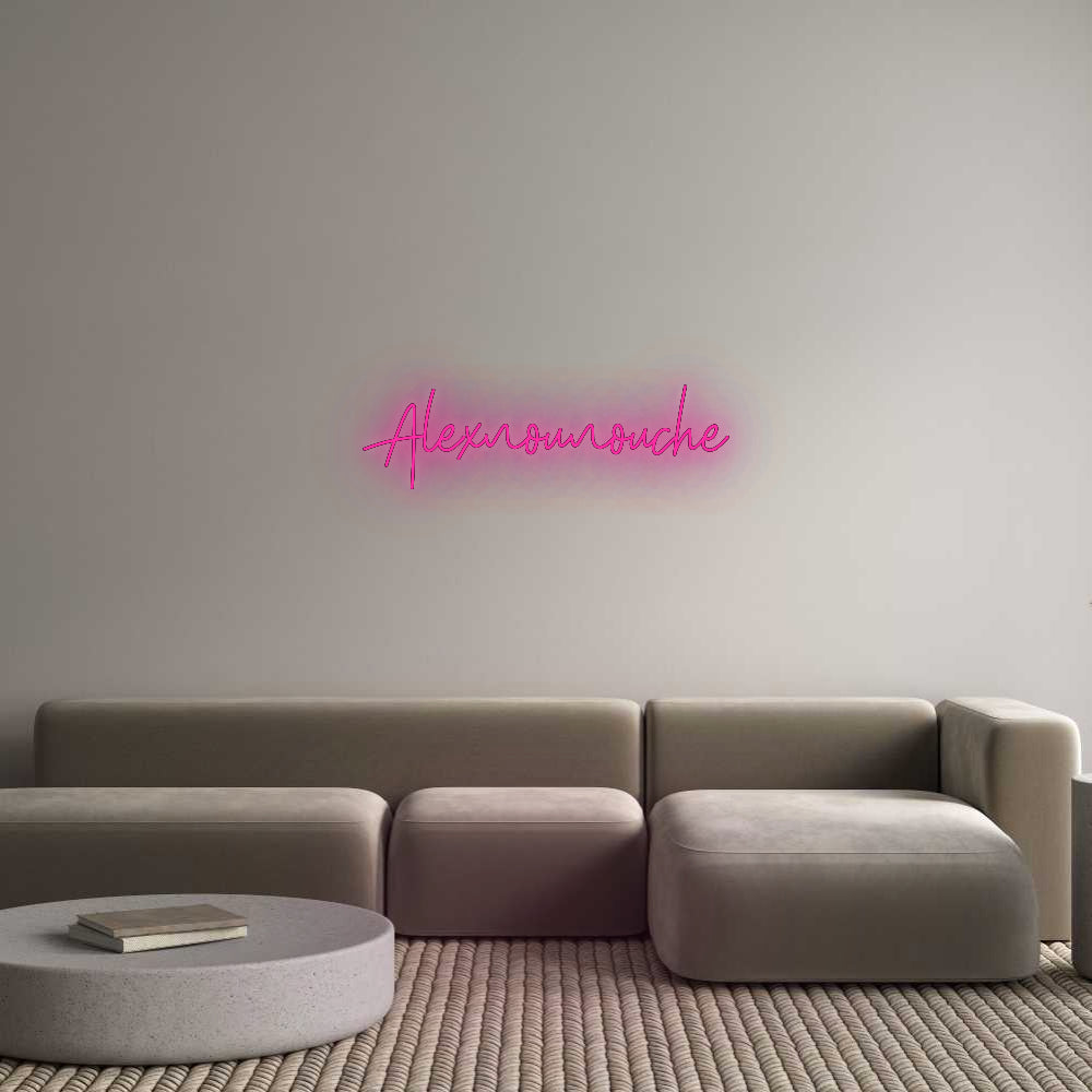 Custom Neon: Alexnounouche HDJ Sign