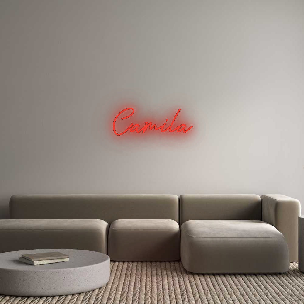 Custom Neon: Camila HDJ Sign