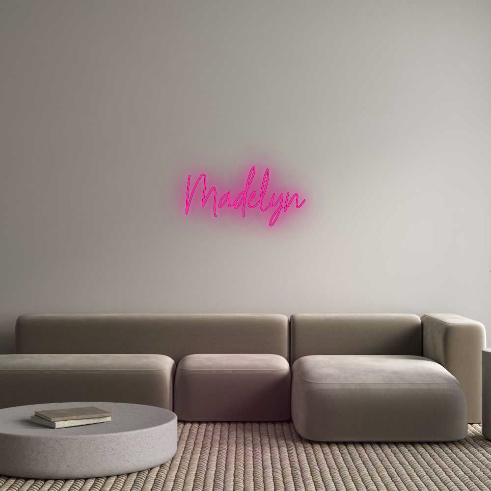 Custom Neon: Madelyn HDJ Sign