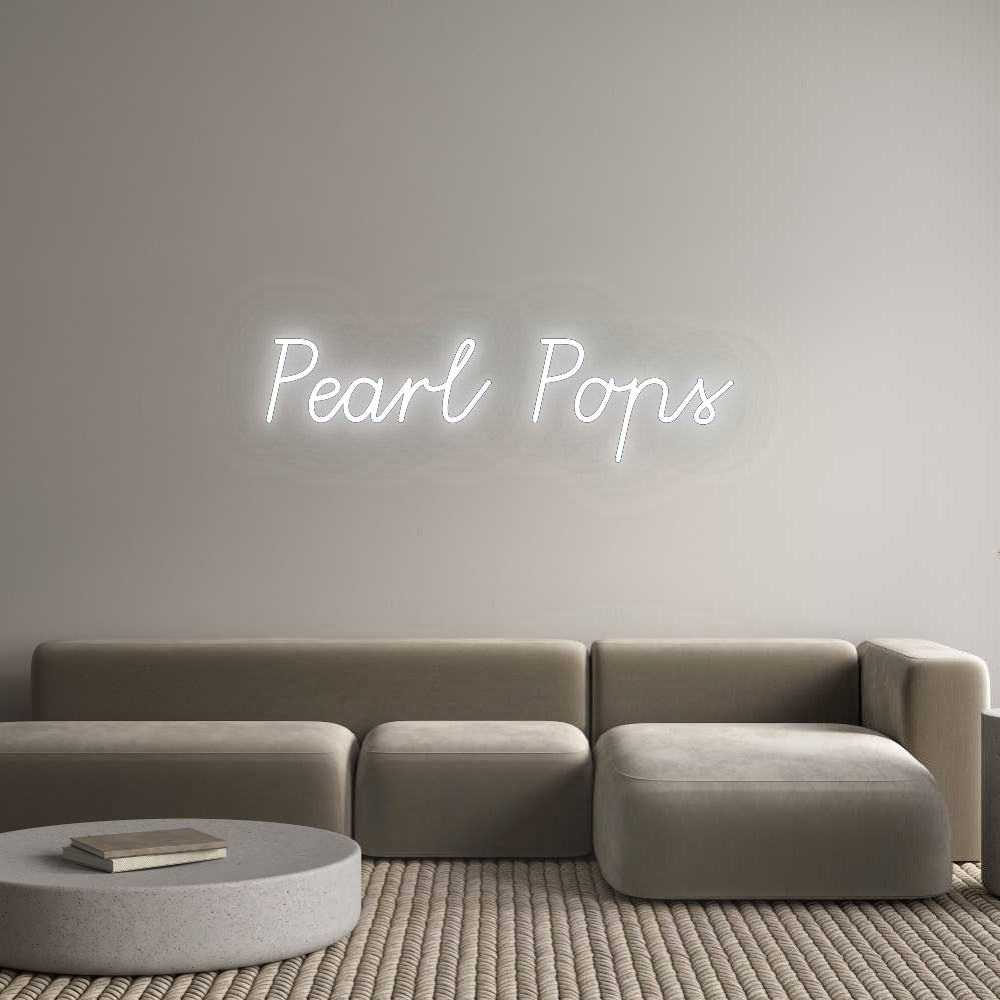 Custom Neon: Pearl Pops HDJ Sign