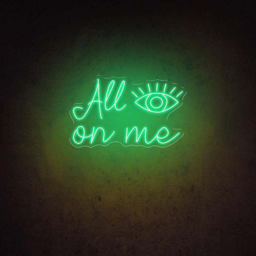 HDJSign - All Eyes on Me Salon Neon Sign HDJ Sign