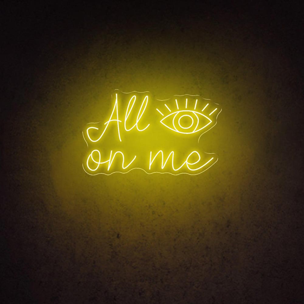 HDJSign - All Eyes on Me Salon Neon Sign HDJ Sign