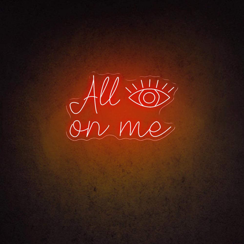 HDJSign - All Eyes on Me Salon Neon Sign HDJ Sign