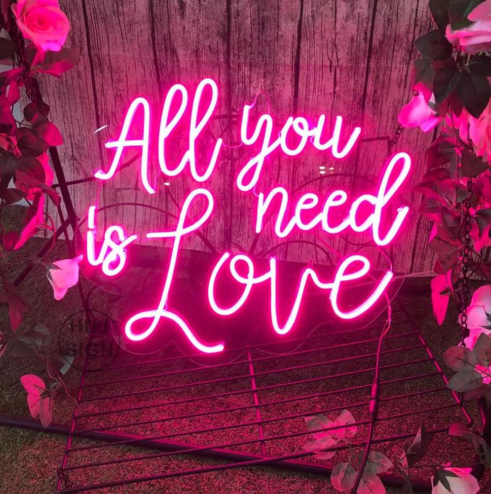 HDJSign - All You Need Is Love Wedding Neon Sign HDJ Sign