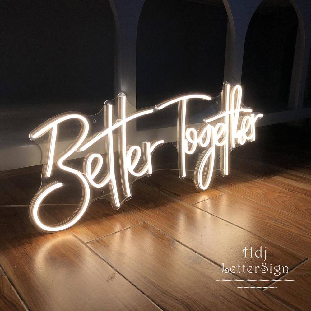 HDJSign - Better Together Wedding Neon Sign HDJ Sign