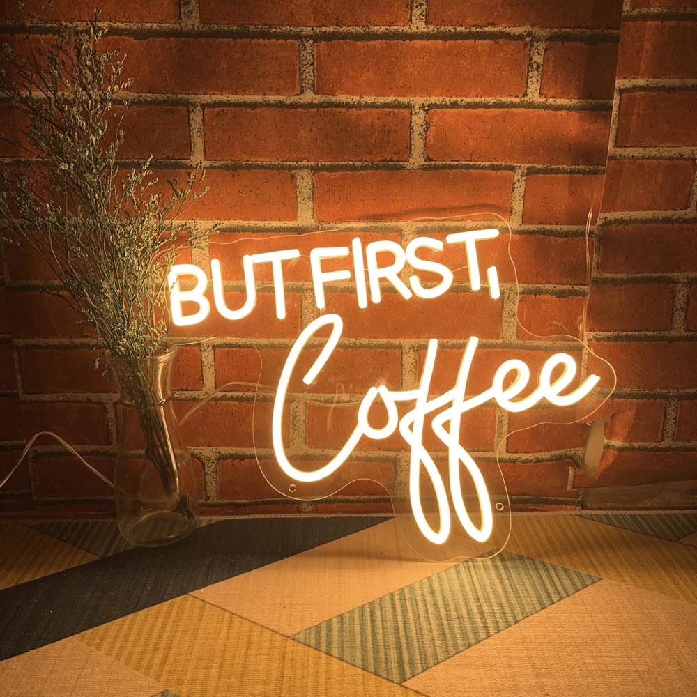 HDJSign - But First, Coffee Business Neon Sign HDJ Sign