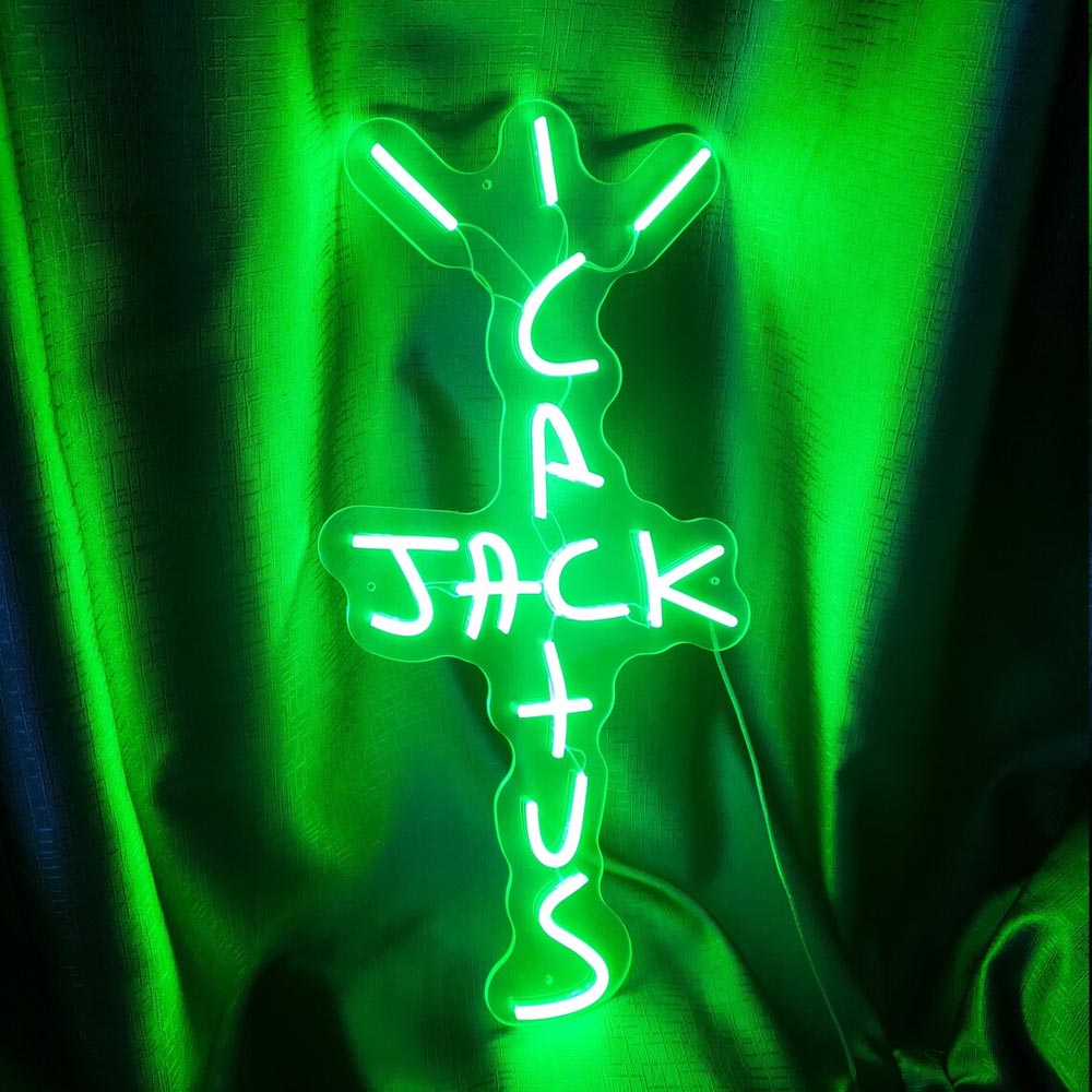 HDJSign - Cactus Jack Logo Neon Sign HDJ Sign