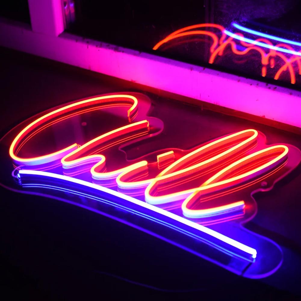 HDJSign - Chill Word Neon Sign HDJ Sign