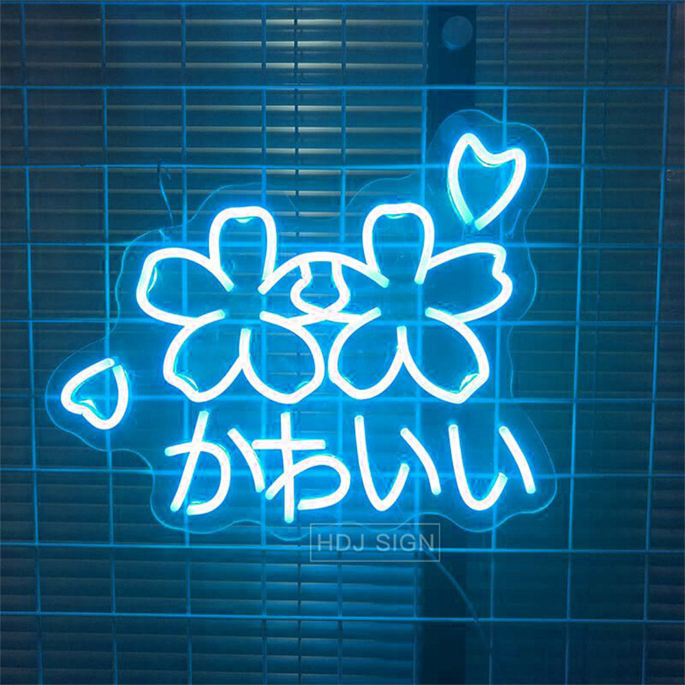 HDJSign - Cute Japanese Sakura かわい い Neon Sign HDJ Sign