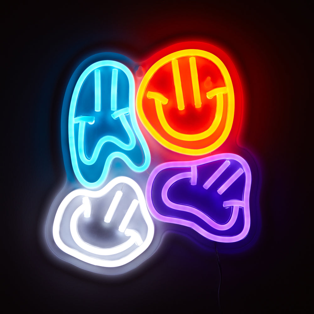 HDJSign - Distorted Smiley Neon Sign HDJ Sign