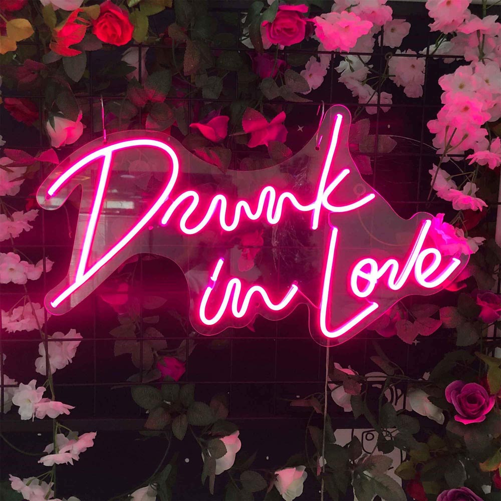 HDJSign - Drunk in Love Wedding Neon Sign HDJ Sign