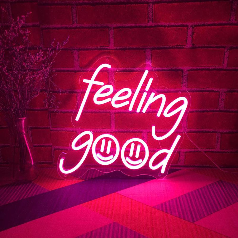 Left Right Neon Sign HDJSign - Felling Good Word Neon Sign HDJ Sign