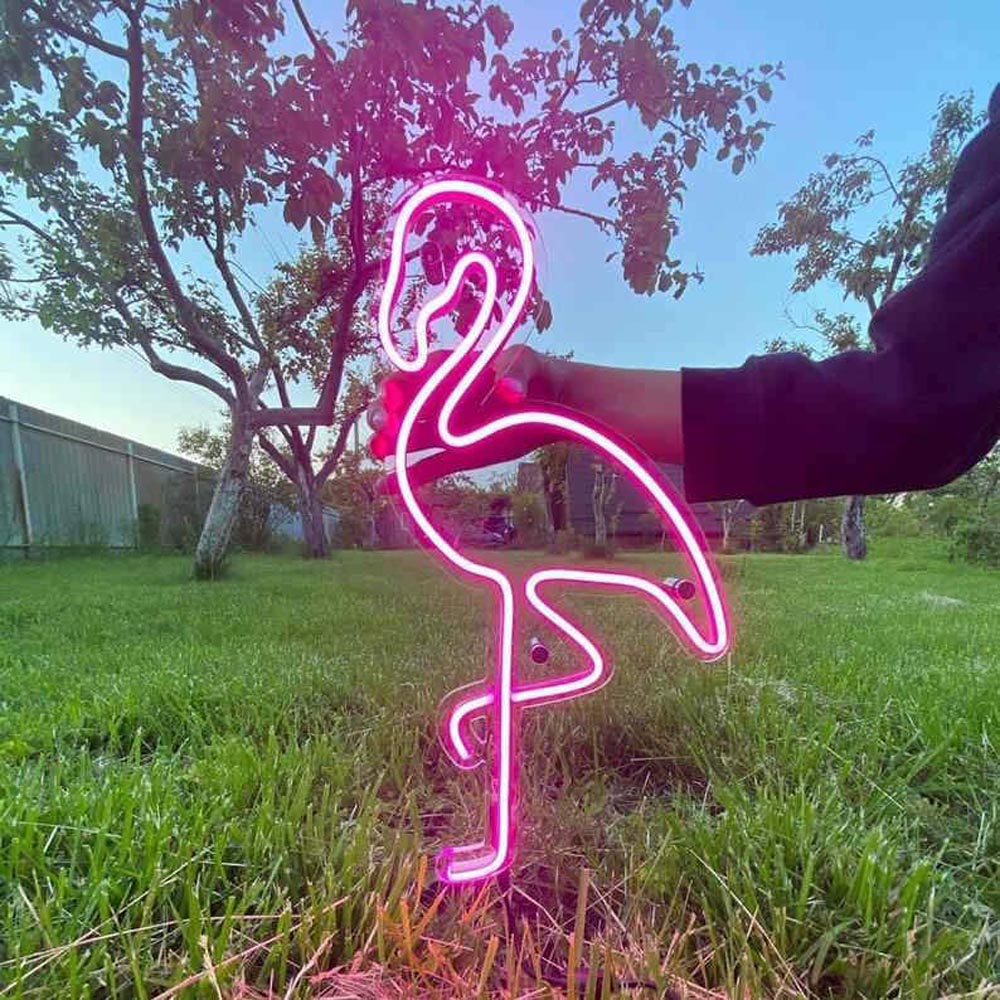 HDJSign - Flamingo Home Neon light HDJ Sign