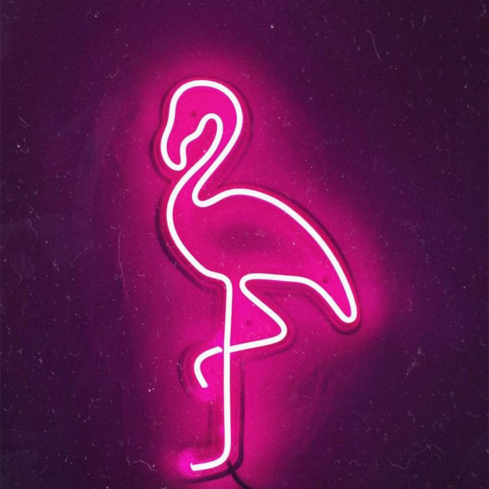 HDJSign - Flamingo Home Neon light HDJ Sign