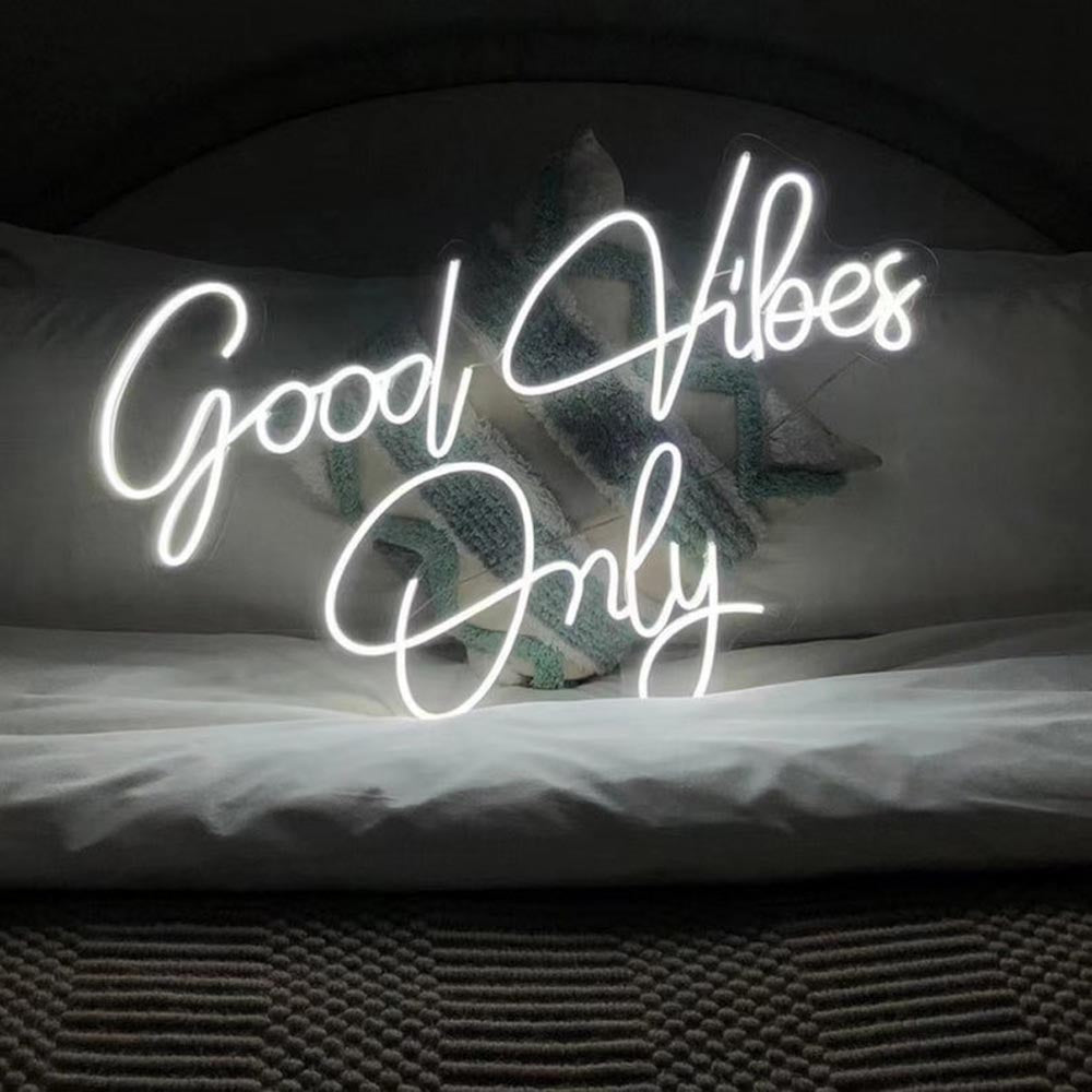 HDJSign - Good Vibes Only Quote Neon Sign HDJ Sign