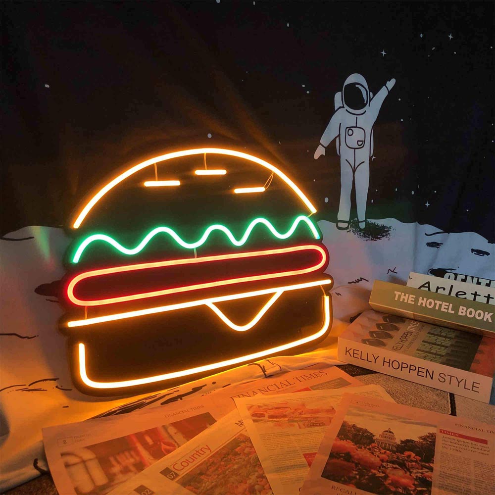 HDJSign - Hamburger Business Neon Sign HDJ Sign