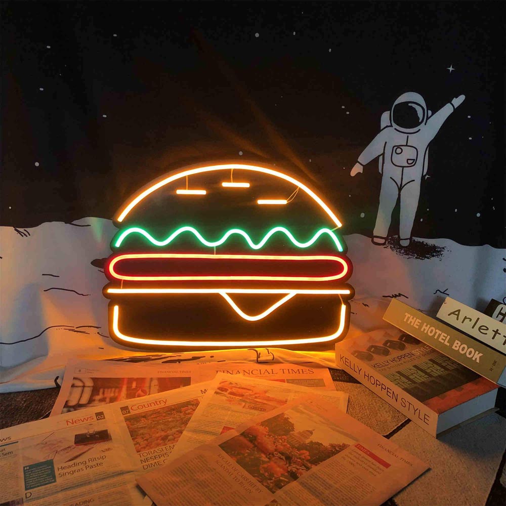 HDJSign - Hamburger Business Neon Sign HDJ Sign