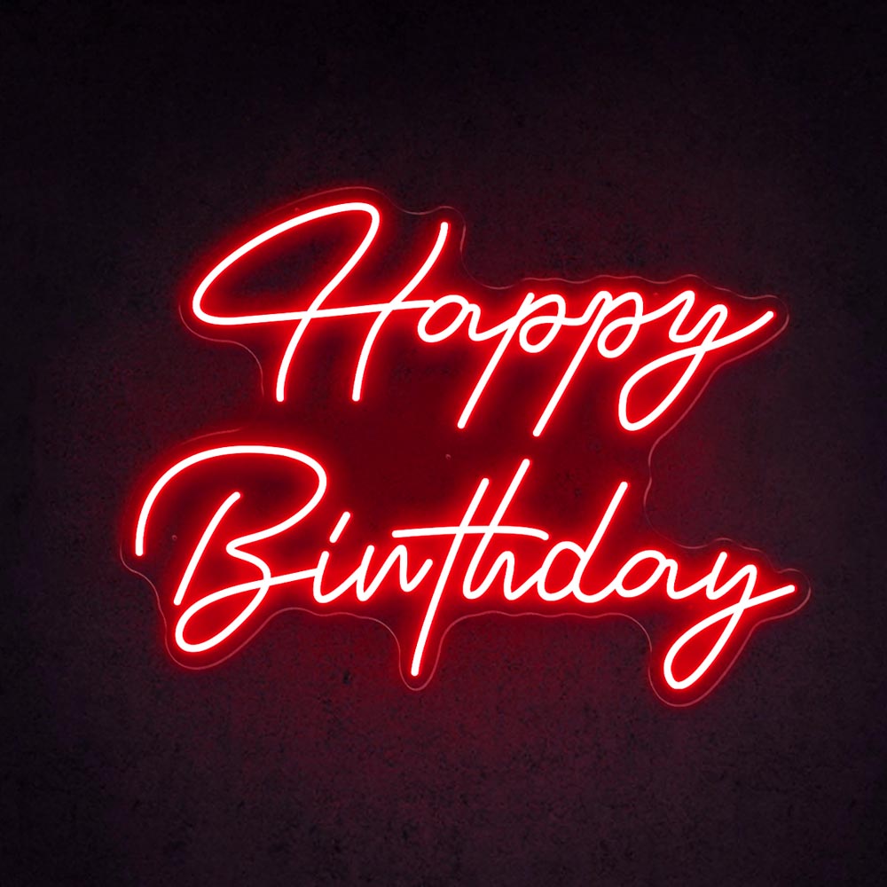 HDJSign - Happy Birthday Neon Sign HDJ Sign