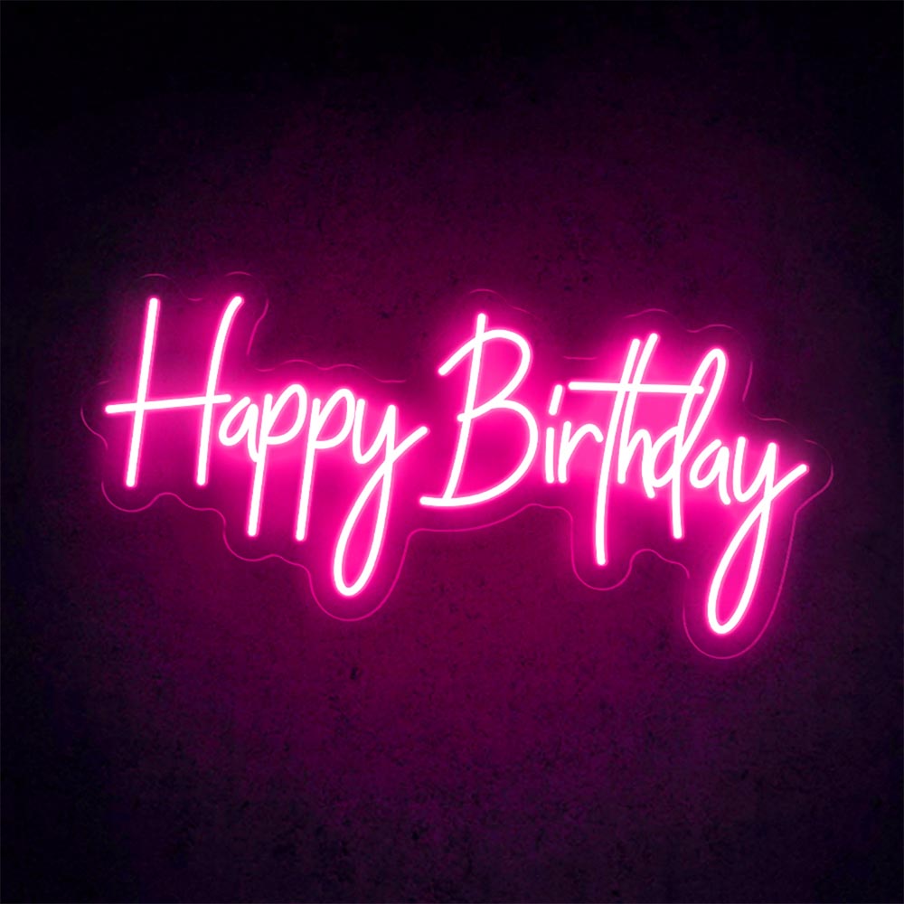 HDJSign - Happy Birthday Neon Sign HDJ Sign