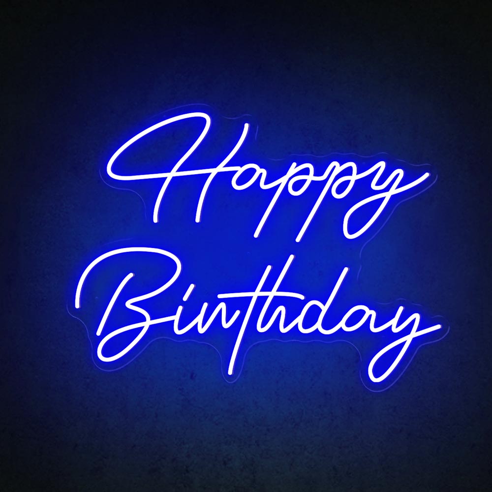 HDJSign - Happy Birthday Neon Sign HDJ Sign