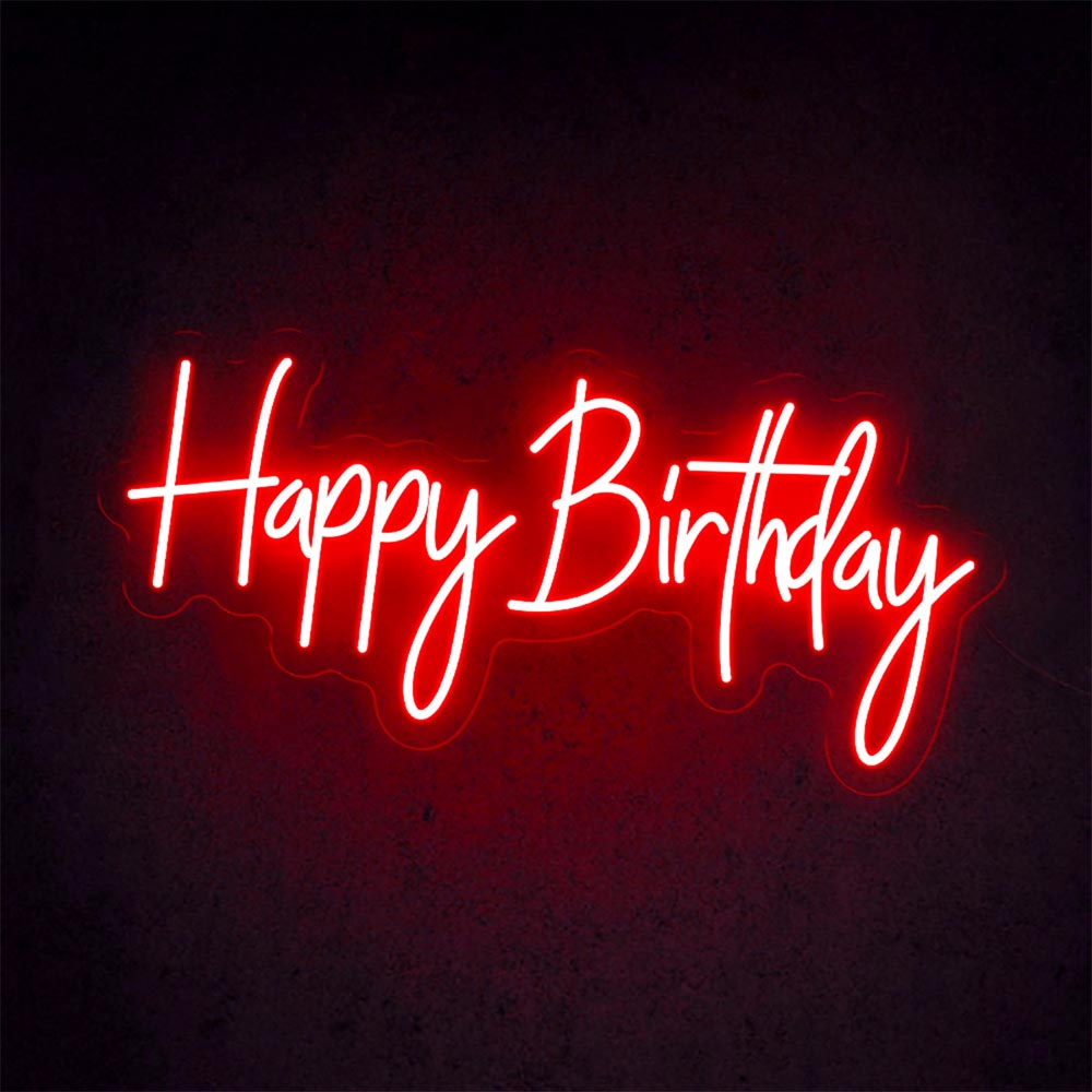 HDJSign - Happy Birthday Neon Sign HDJ Sign