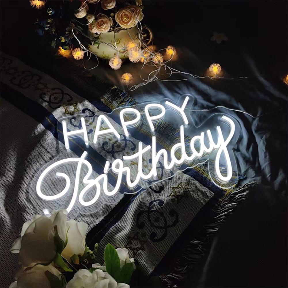 HDJSign - Happy Birthday Neon Sign HDJ Sign