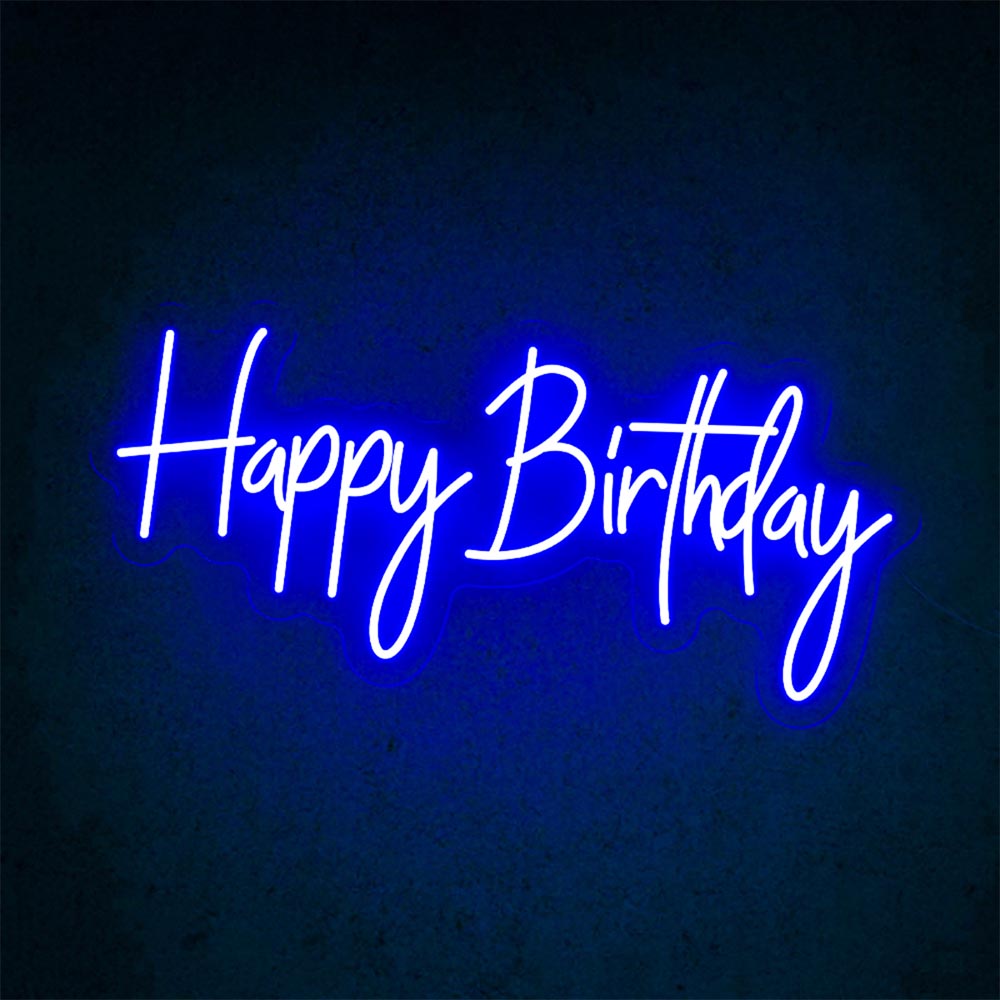 HDJSign - Happy Birthday Neon Sign HDJ Sign