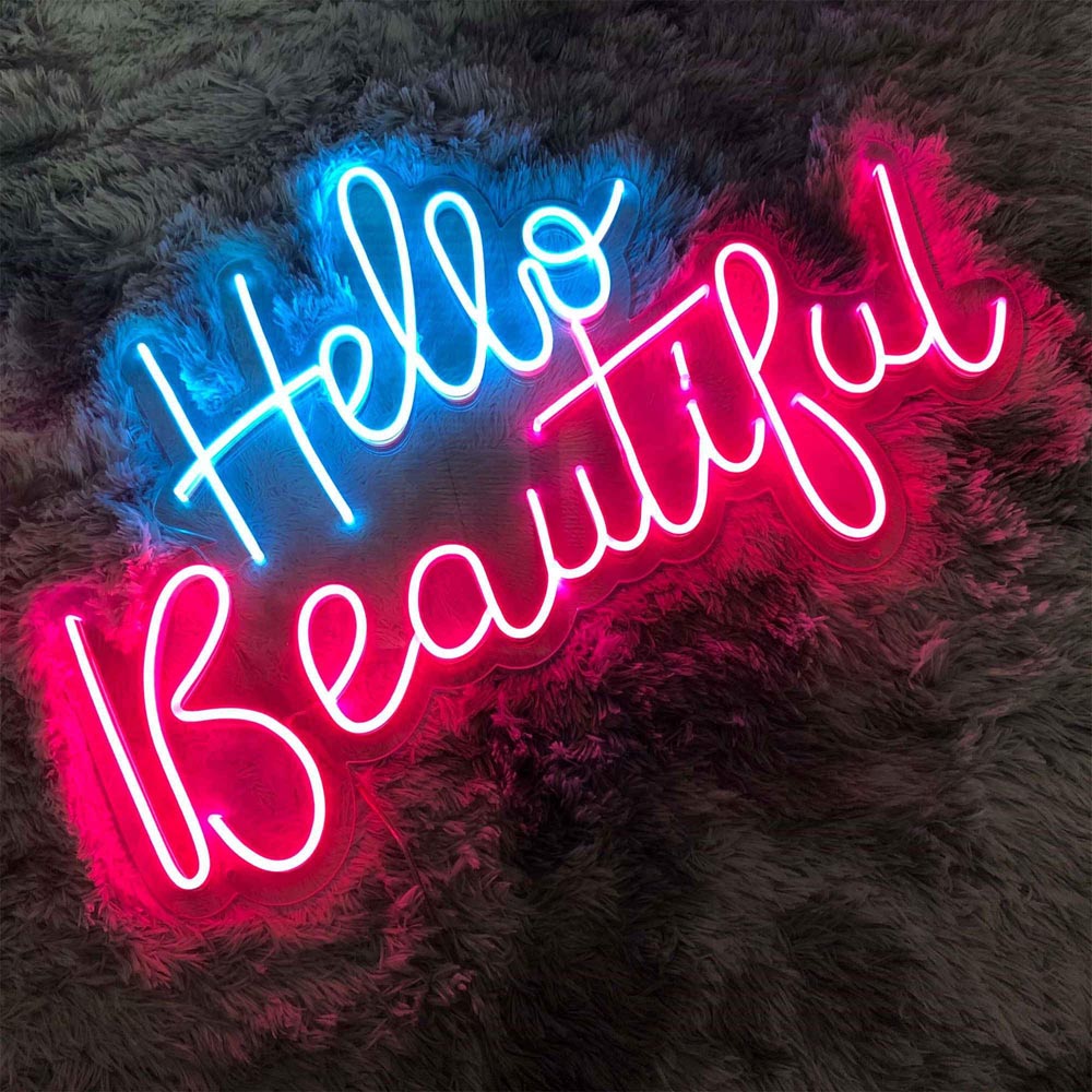 HDJSign - Hello Beautiful Salon Neon Sign HDJ Sign