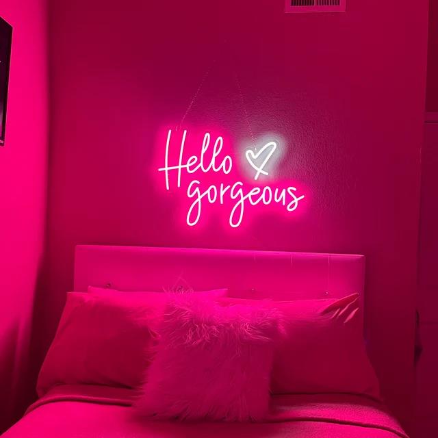 HDJSign - Hello Gorgeous Neon Signs | Salon Neon Sign HDJ Sign