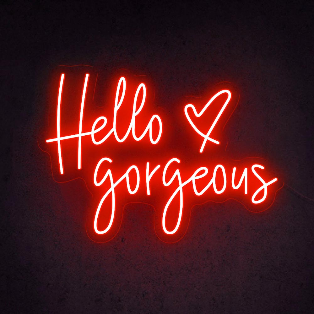 HDJSign - Hello Gorgeous Salon Neon Sign HDJ Sign