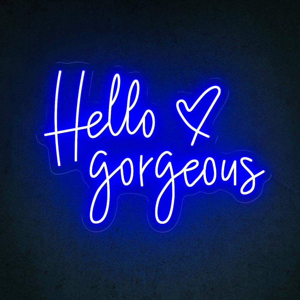 HDJSign - Hello Gorgeous Salon Neon Sign HDJ Sign