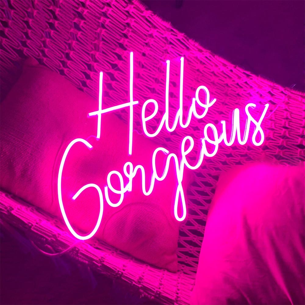 HDJSign - Hello Gorgeous Salon Neon Sign HDJ Sign