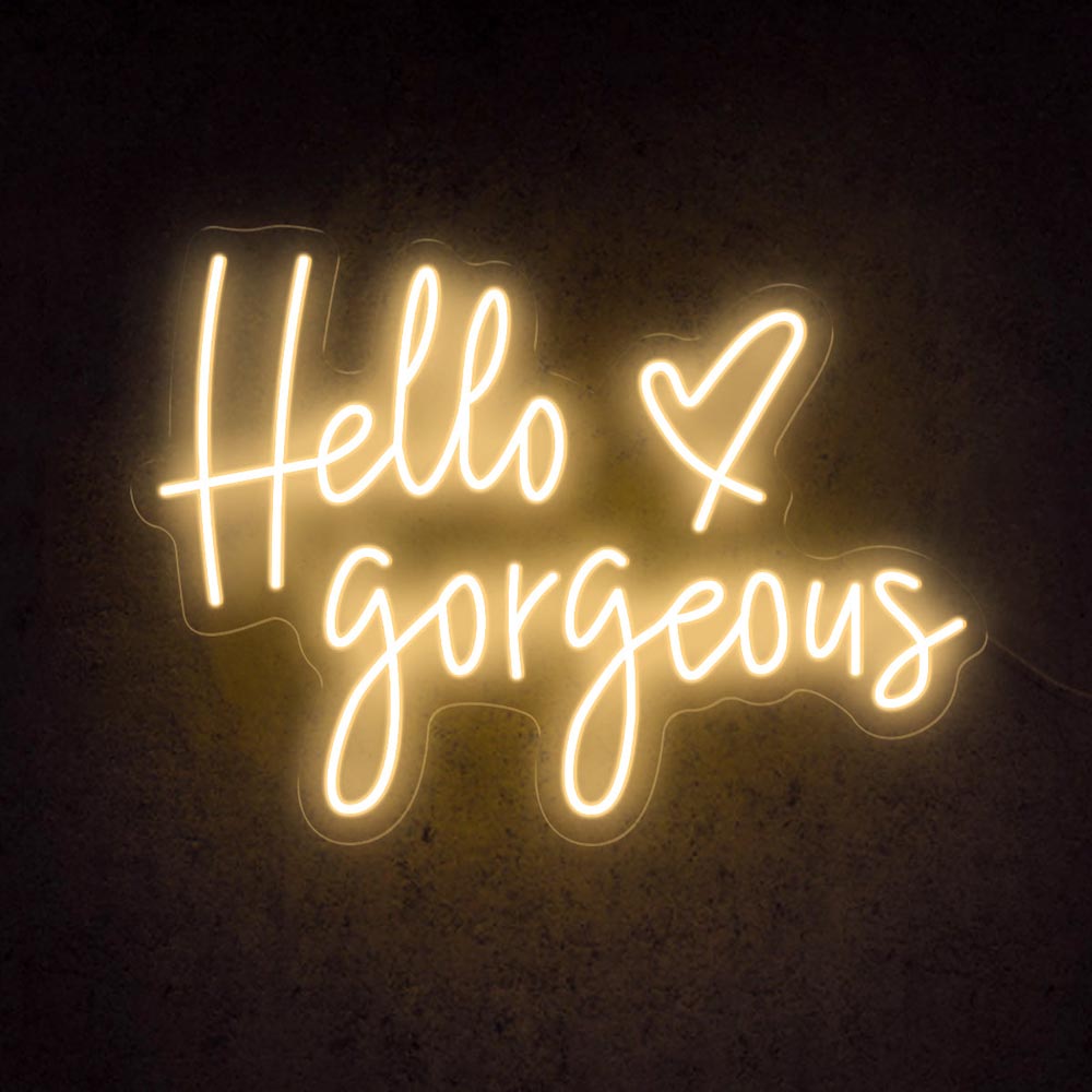 HDJSign - Hello Gorgeous Salon Neon Sign HDJ Sign