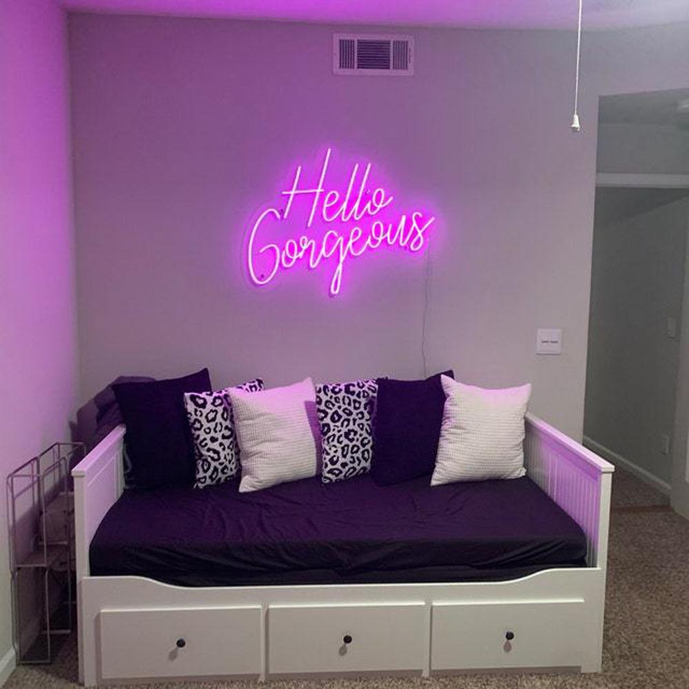 HDJSign - Hello Gorgeous Salon Neon Sign HDJ Sign