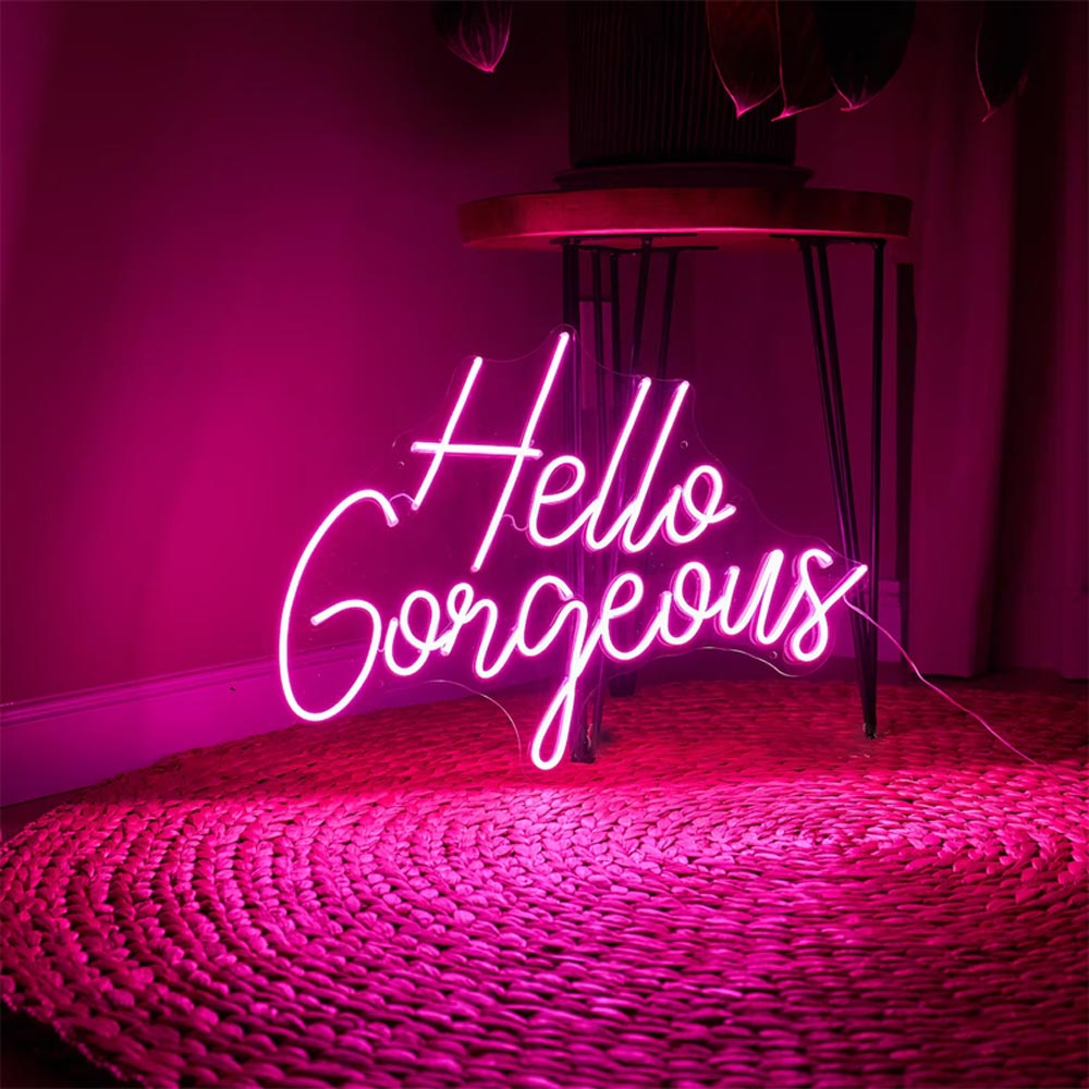 HDJSign - Hello Gorgeous Salon Neon Sign HDJ Sign