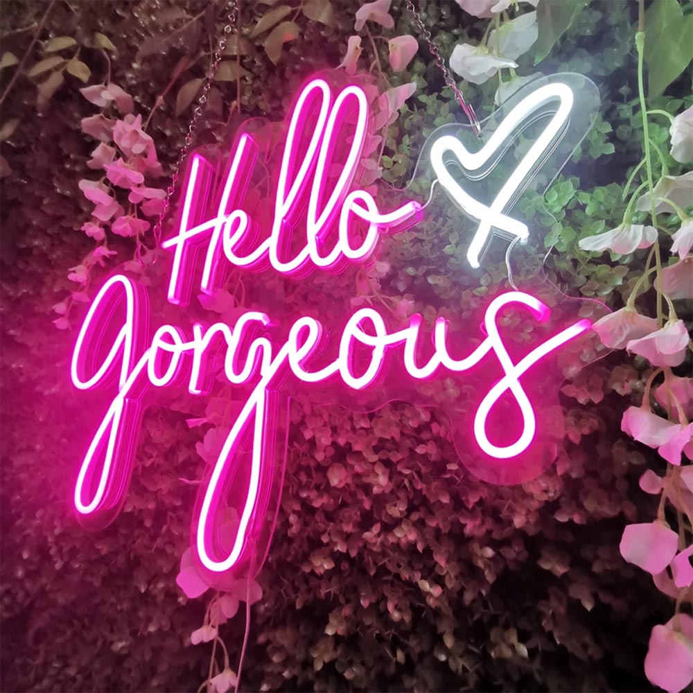 HDJSign - Hello Gorgeous Salon Neon Sign HDJ Sign