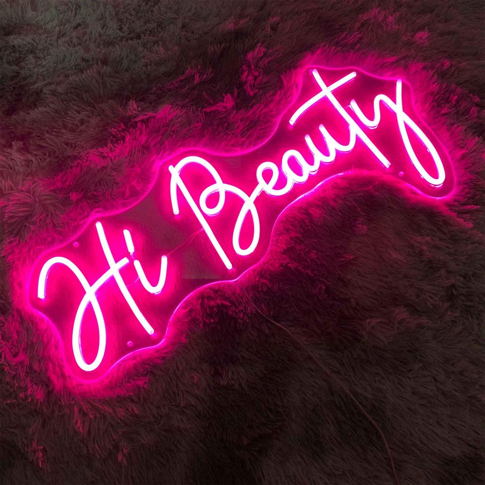 HDJSign - Hi Beauty Salon Neon Sign HDJ Sign