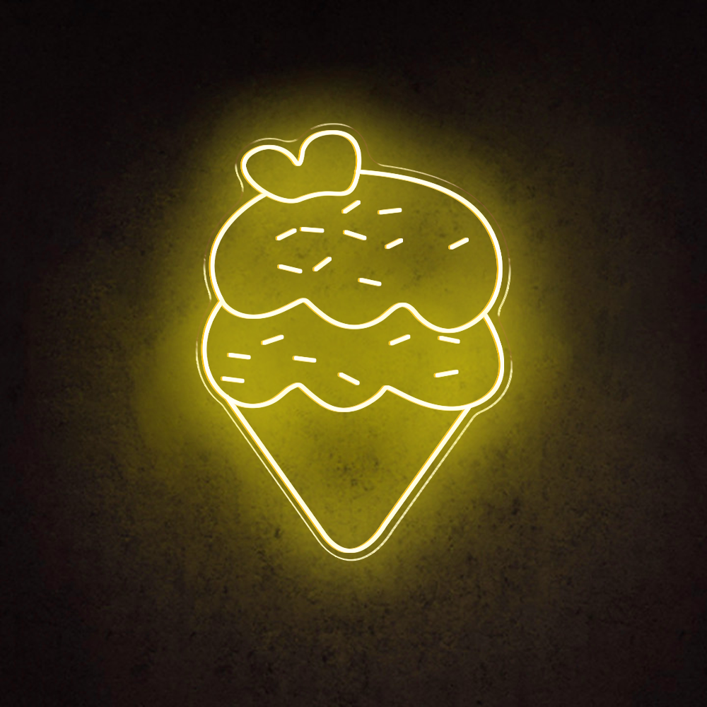 HDJSign - Ice Cream Business Neon Sign HDJ Sign