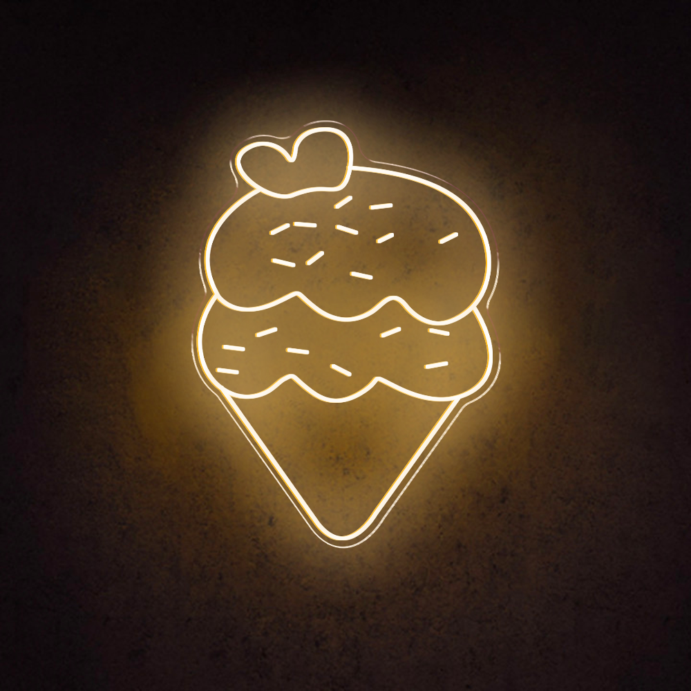 HDJSign - Ice Cream Business Neon Sign HDJ Sign