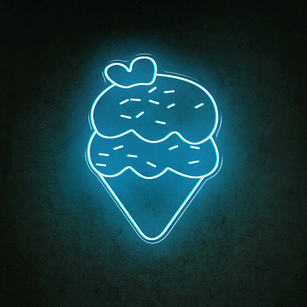 HDJSign - Ice Cream Business Neon Sign HDJ Sign