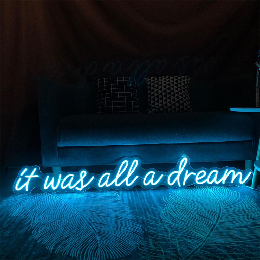 HDJSign - It Was All A Dream Quote Neon Sign HDJ Sign