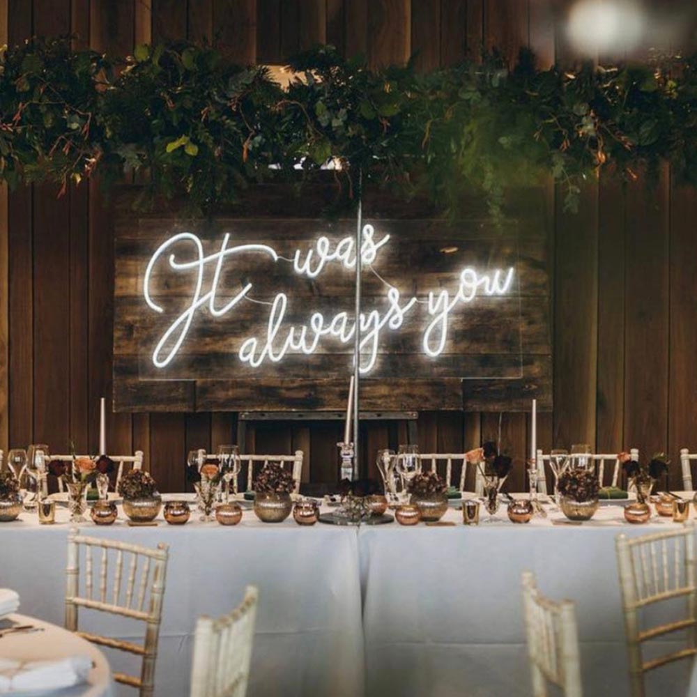 HDJSign - It Was Always You Wedding Neon Sign HDJ Sign