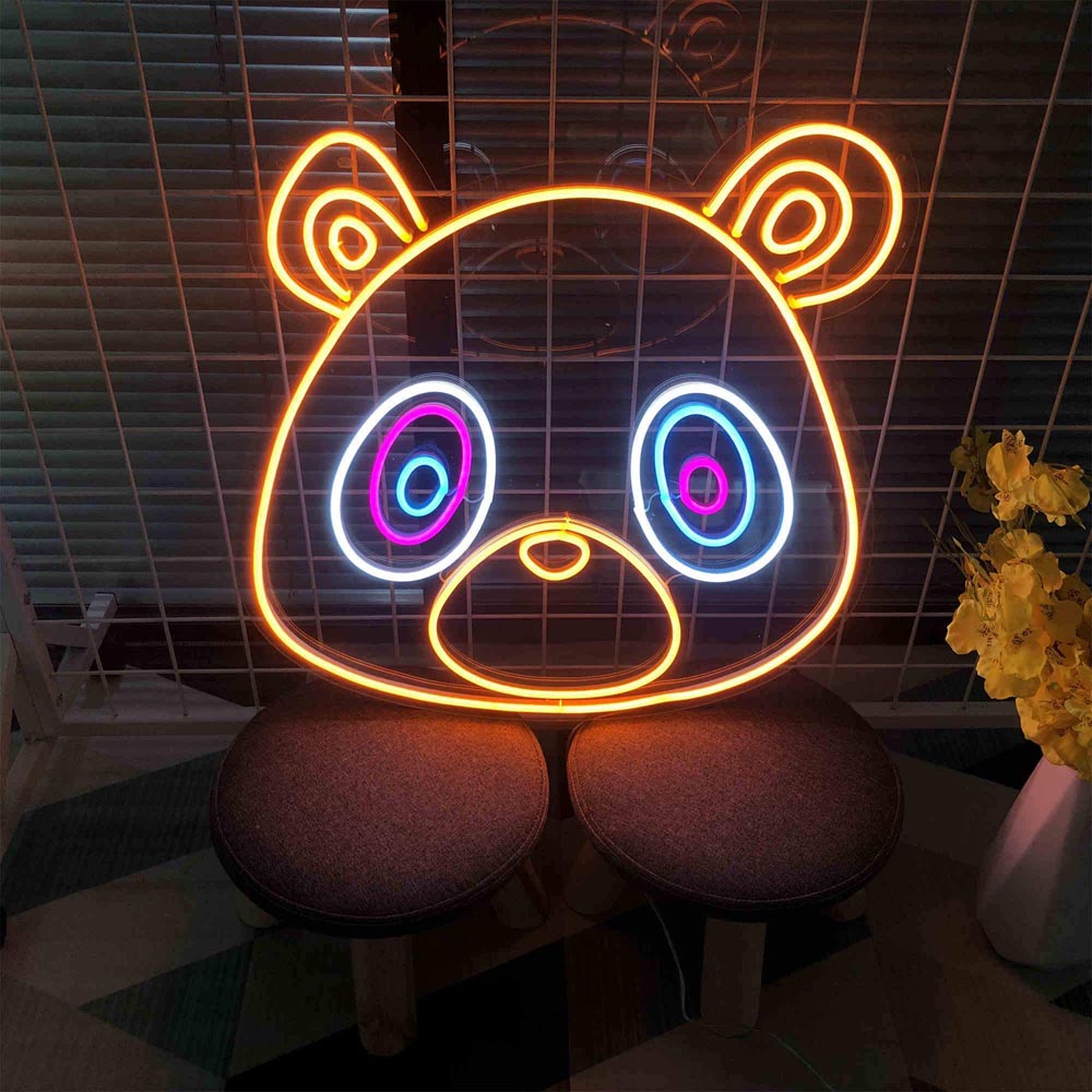 HDJSign - Kanye Bear Anime Neon Sign HDJ Sign