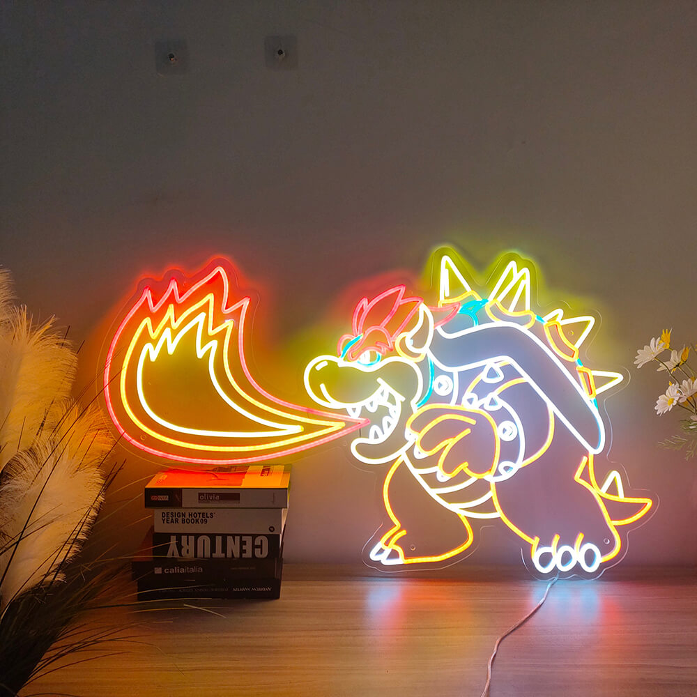 HDJSign - King Koopa Game Neon Sign HDJ Sign