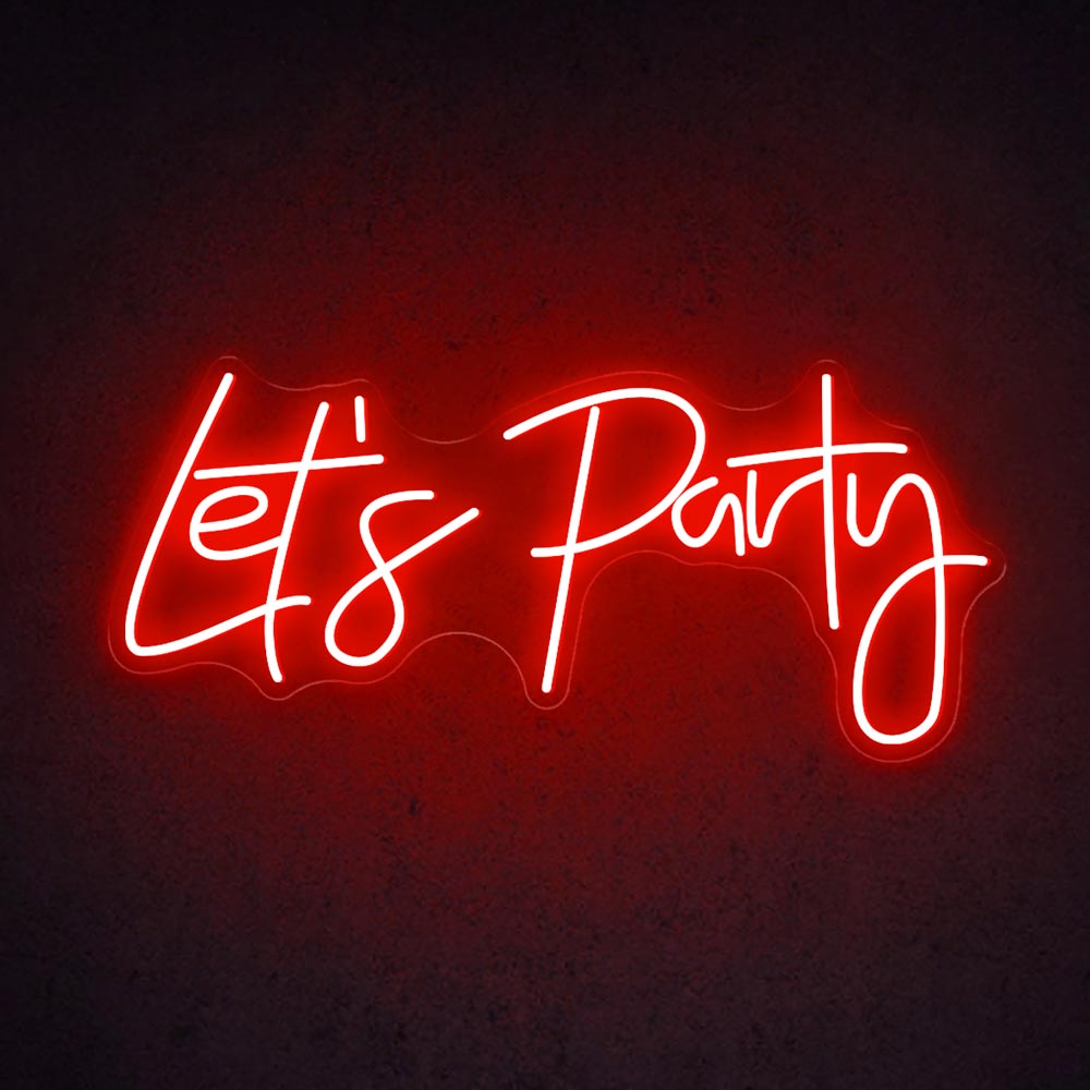 HDJSign - Let's Party Neon Sign HDJ Sign