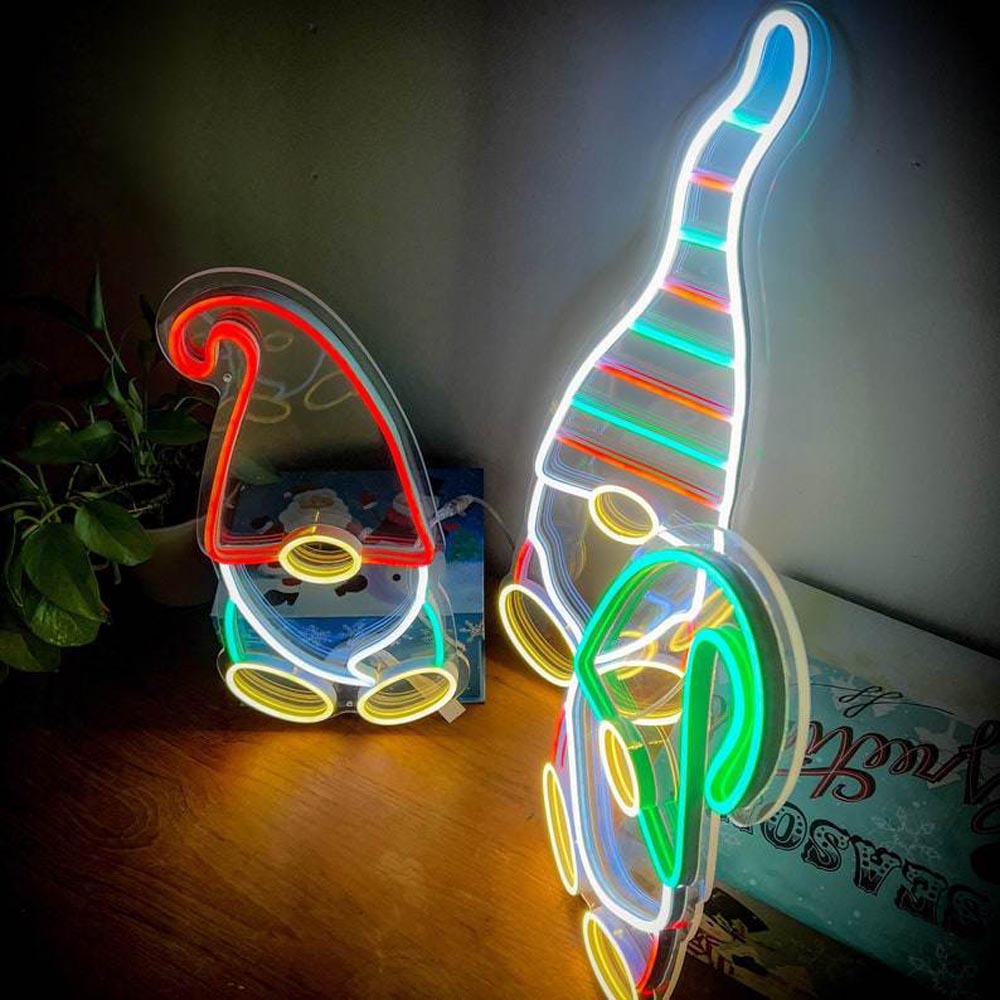 HDJSign - Merry Christmas Gnomes Holiday Neon Sign HDJ Sign