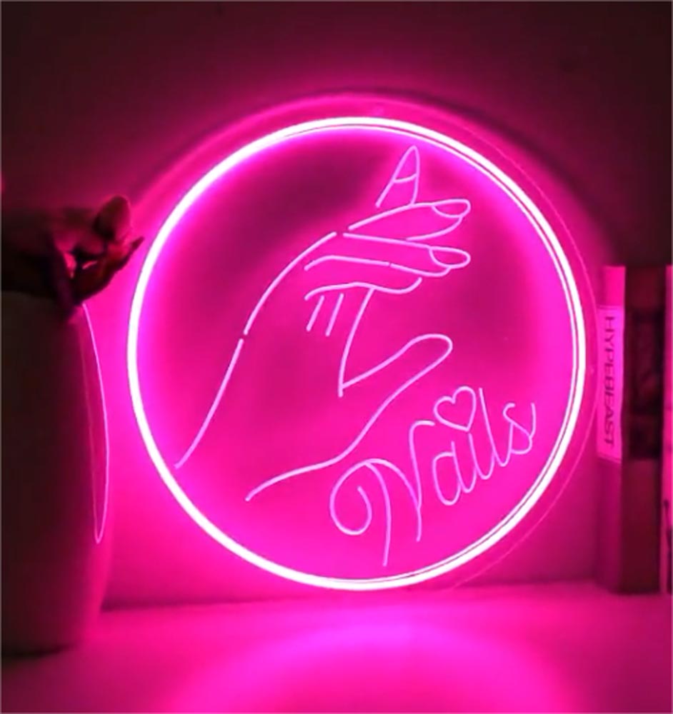 HDJSign - Nails Engraved Neon Sign HDJ Sign