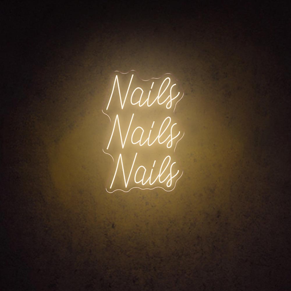 HDJSign - Nails Nails Nails Salon Neon Sign HDJ Sign