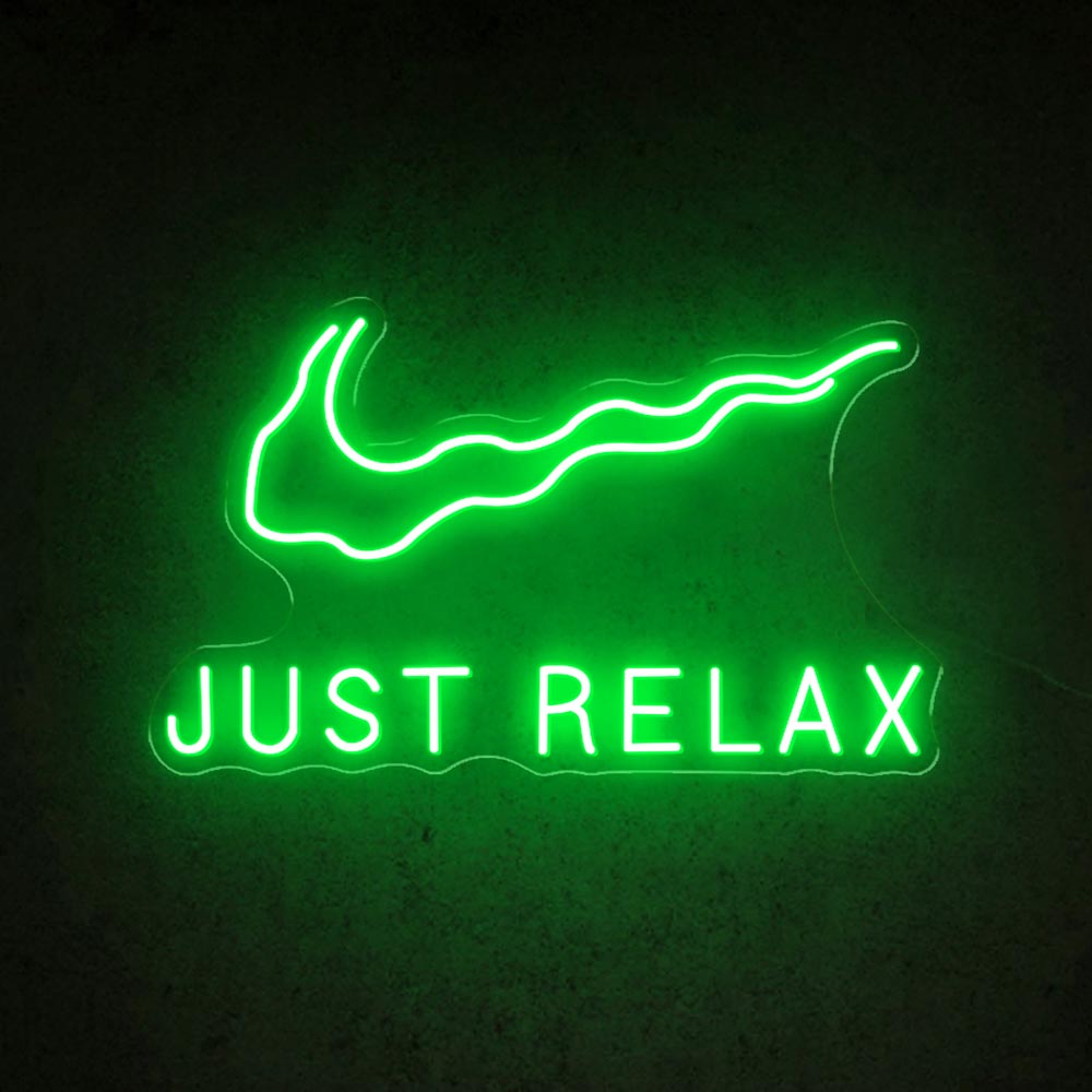 HDJSign - Nike Just Relax Logo Neon Sign HDJ Sign